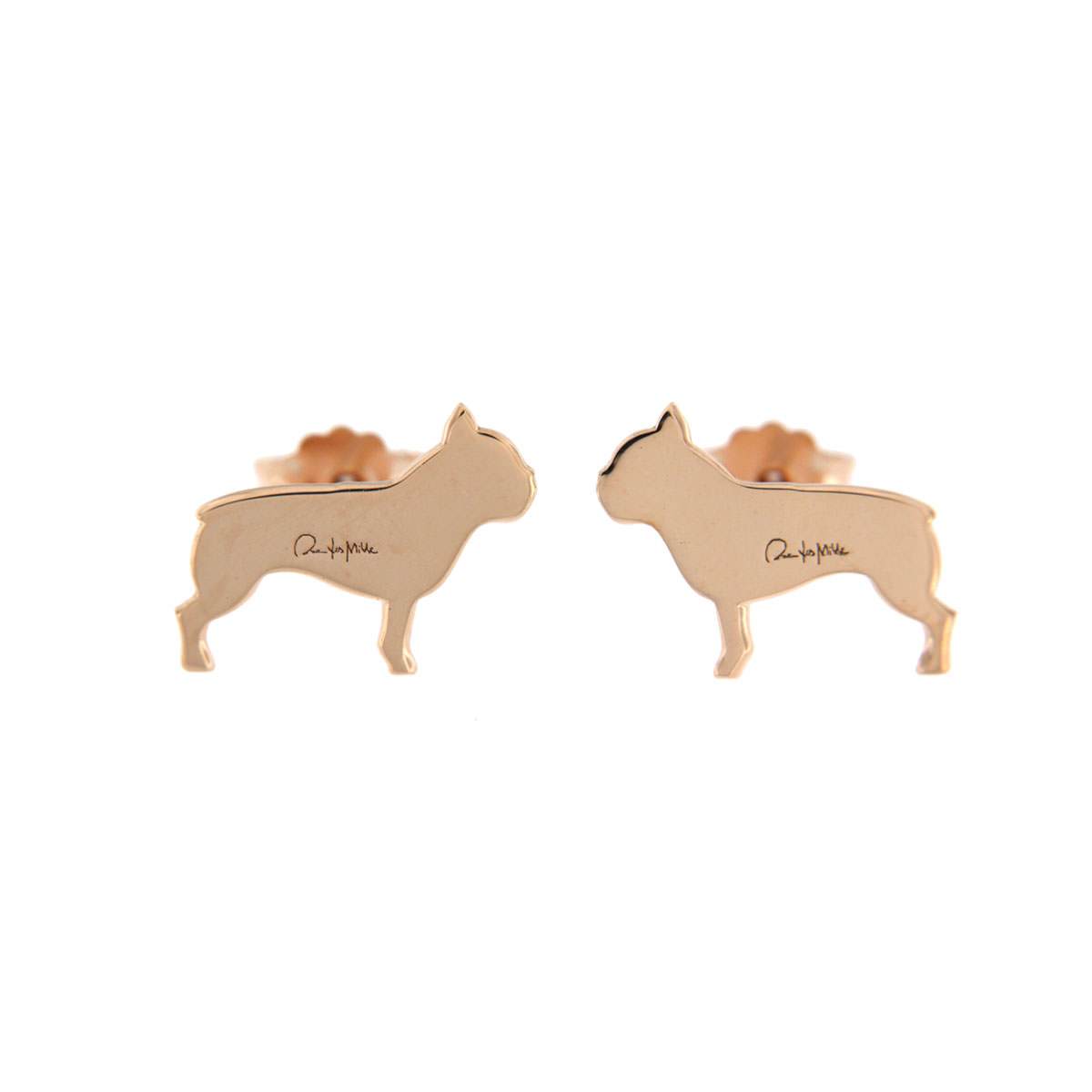 Stud Earrings Bulldog Puppy