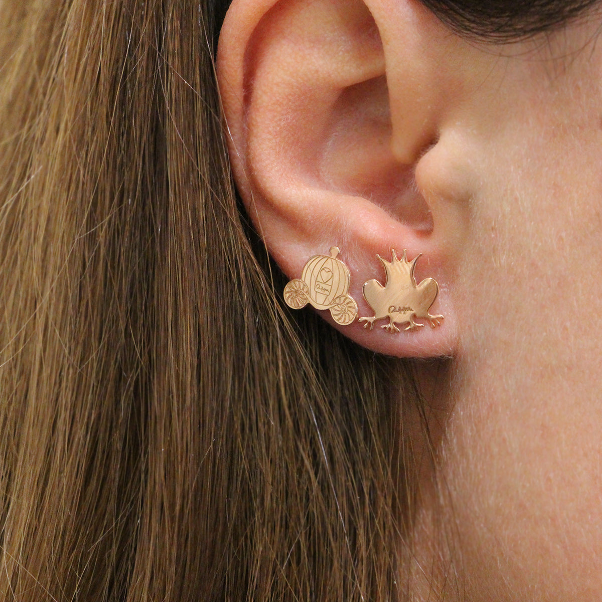 Earrings - Frog Stud Earrings - 4 | Rue des Mille