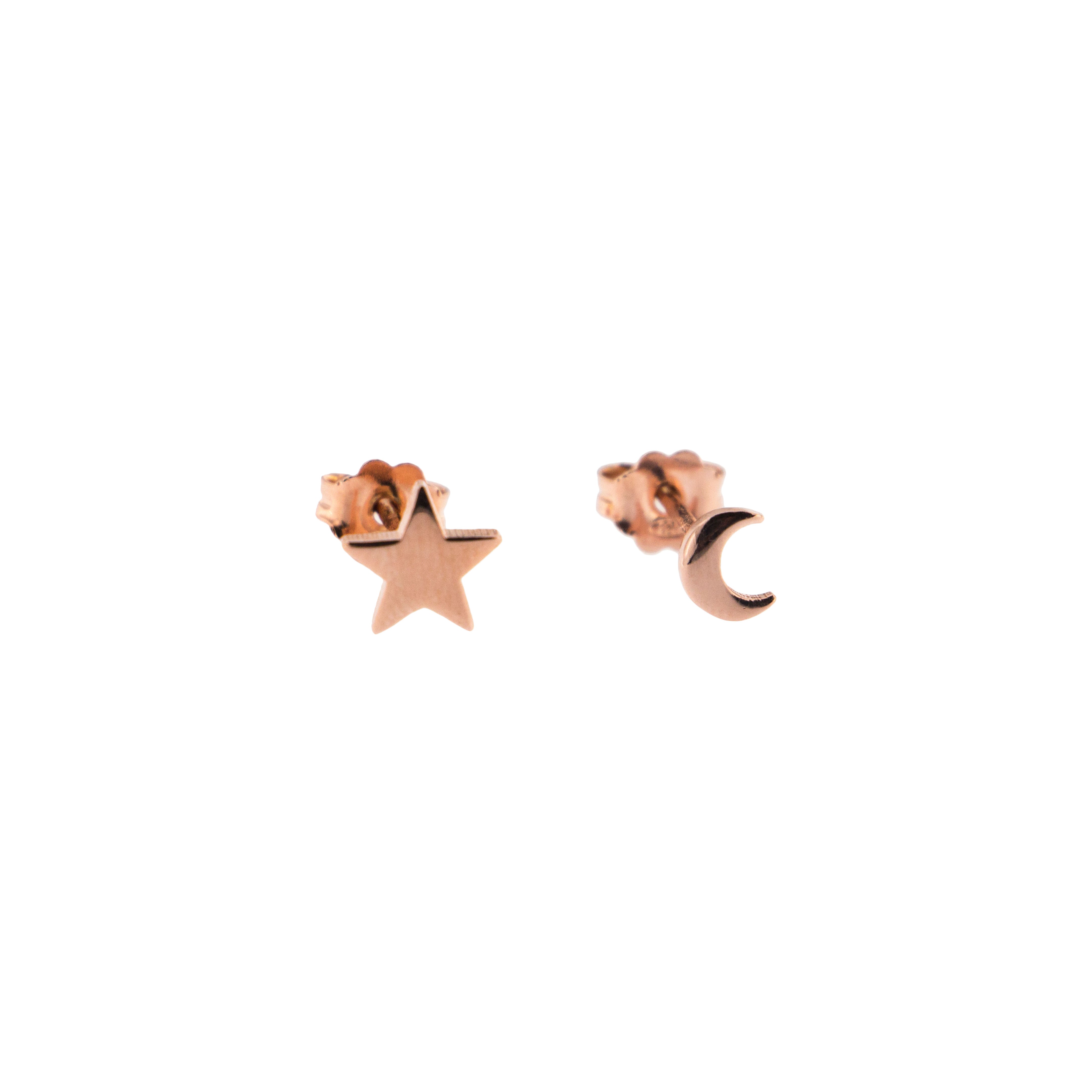 Pendientes - Aretes Estrella / Luna - 1 | Rue des Mille