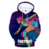 Fortnite Chapter 2 Hoodie 3D Drawstring Sweatshirt Pullover Cosplay Jumper