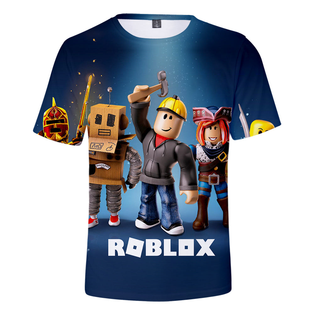 Hot Game Roblox Casual Sports 3D Graphic T-shirts Cool Summer Tees for ...