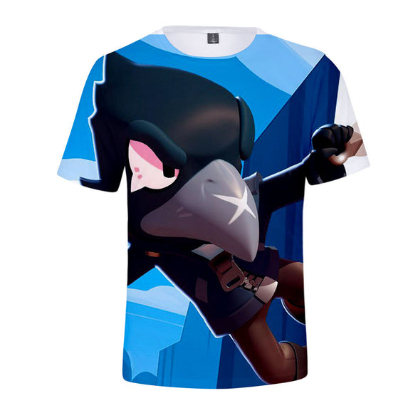 Hot Game Brawl Stars Crow Casual Sports Summer T Shirts For Adult Kids Abox Nz - suit brawl star crow