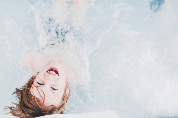 Happy Kid Swimming