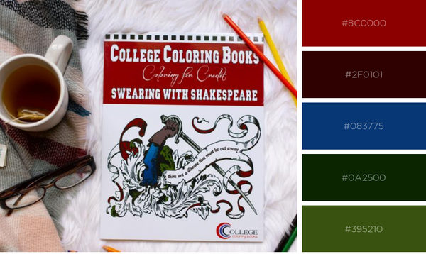 "Swearing with Shakespeare" coloring book