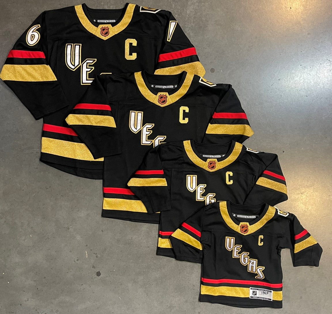 Vegas Golden Knights Customized Number Kit (glowing numbers) For 2022 Reverse  Retro Jersey – Customize Sports