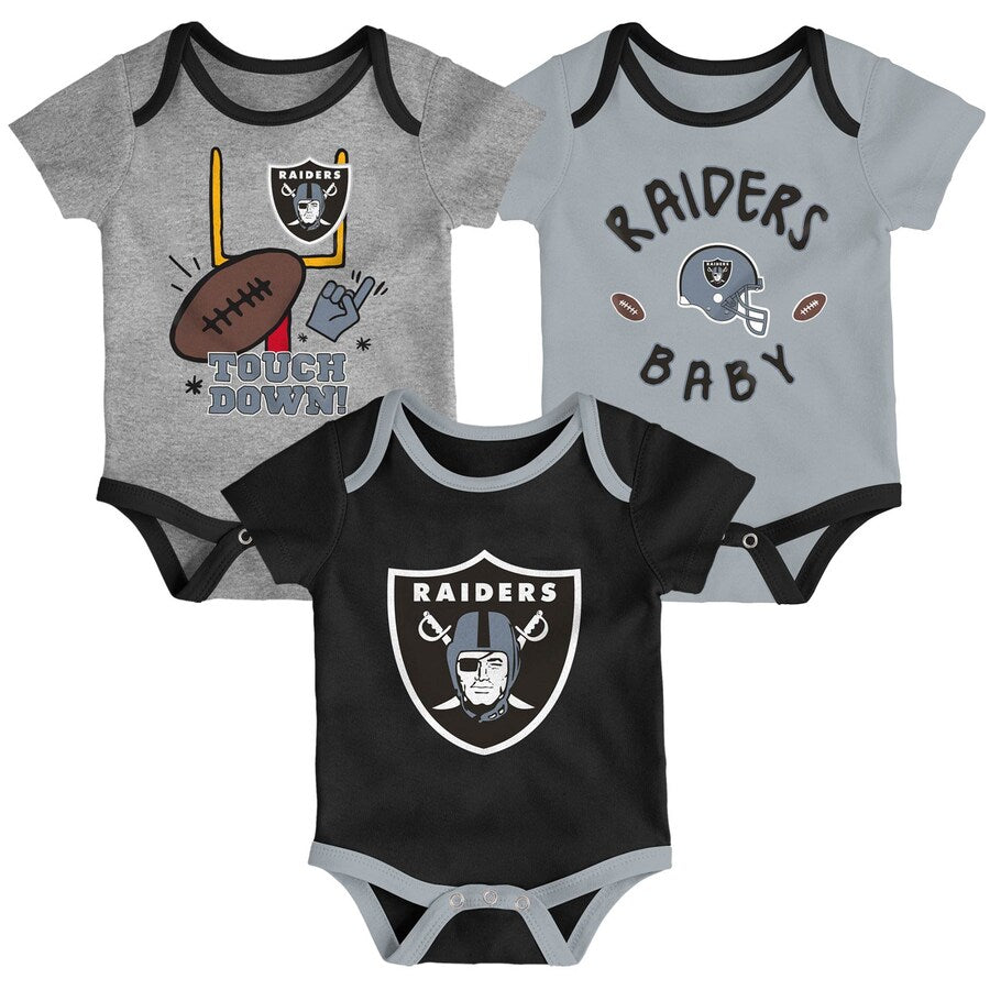 Las Vegas Raiders Baby 2 Piece Onesie & Legging Set – Sports Town USA