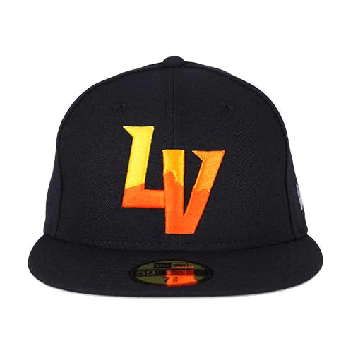 Las Vegas Aviators New Era LV Logo Patch Trucker Navy 9FORTY Snapback Hat