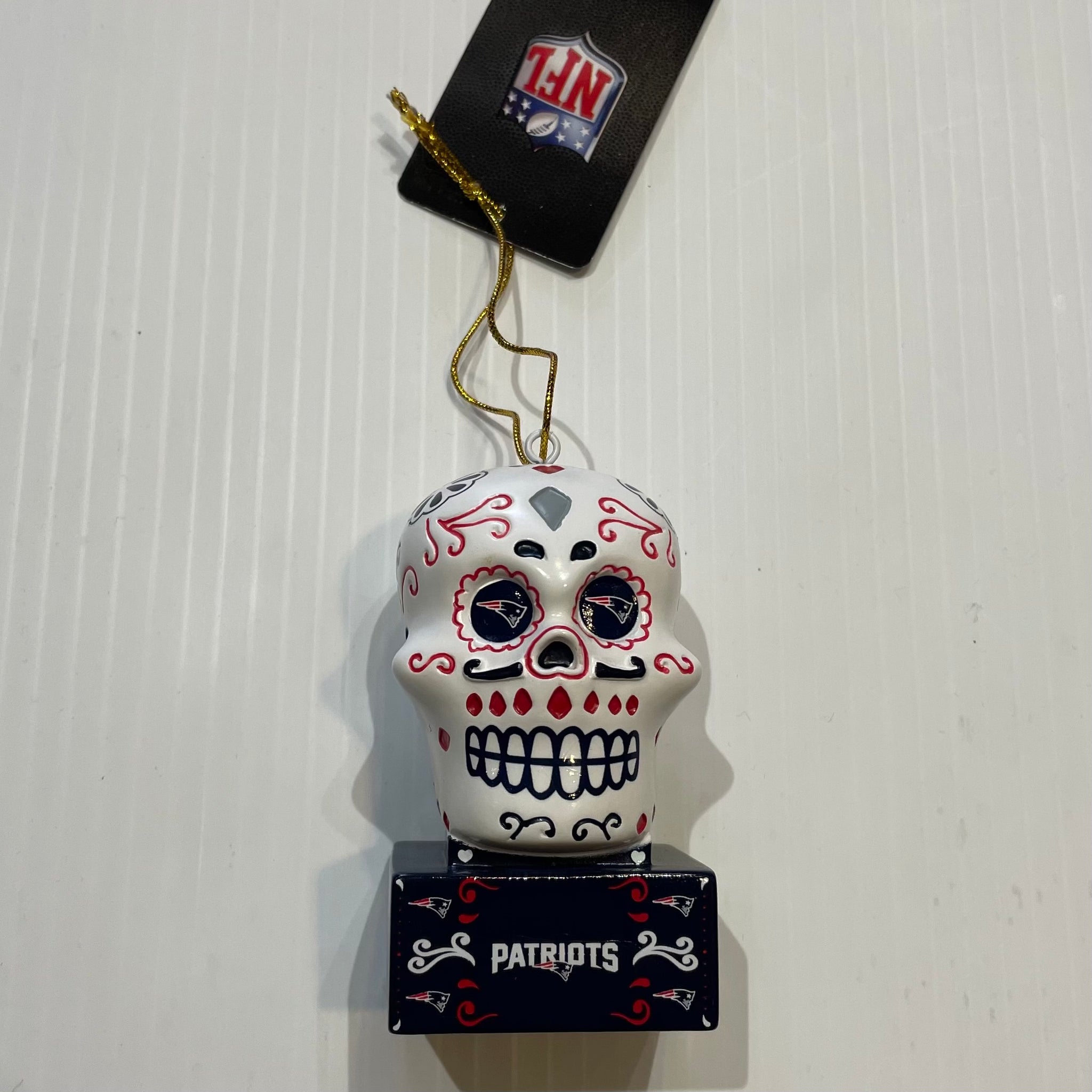 Houston Astros MLB Sugar Skull Ornament