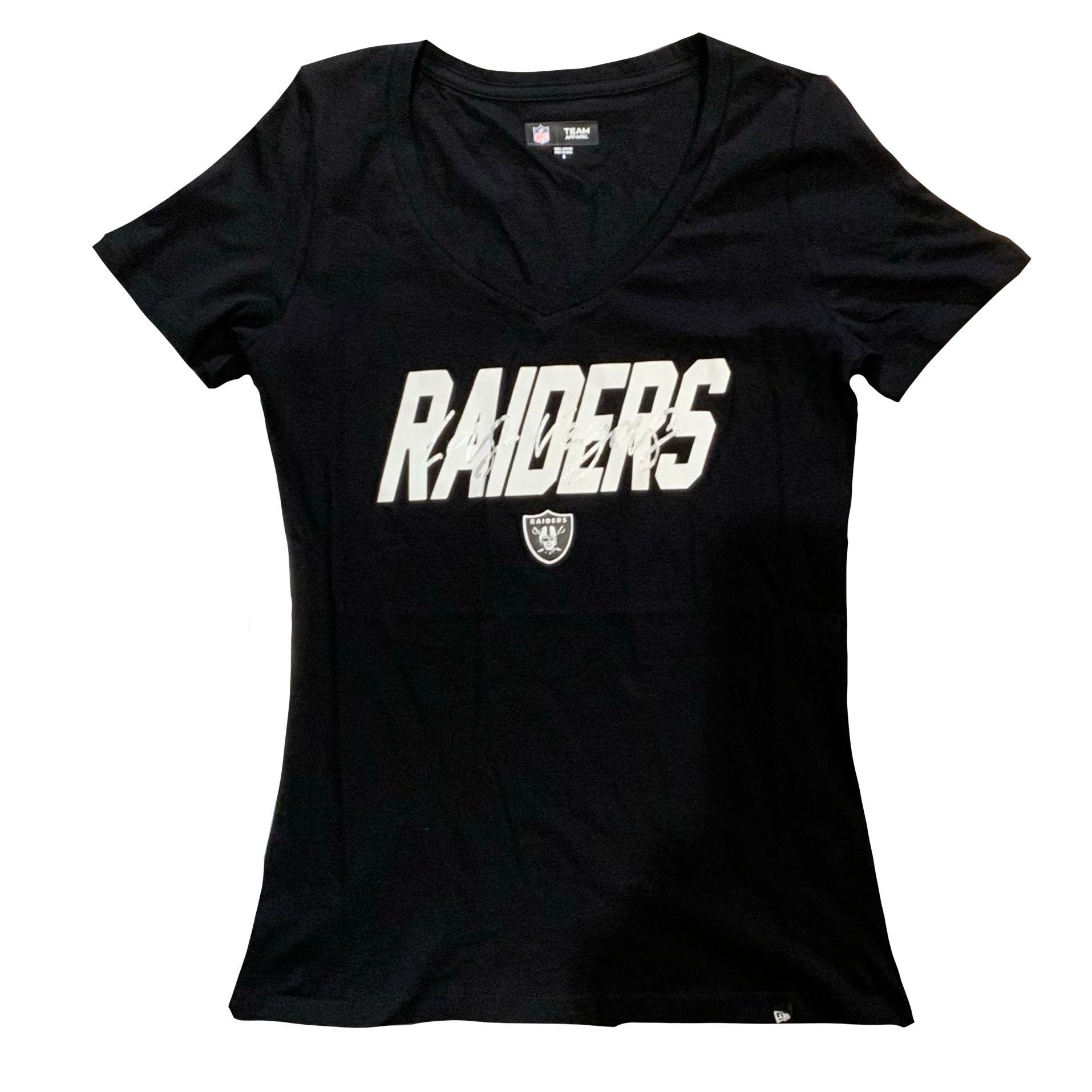 Raiders Bedazzle Script T-Shirt – Sports Town USA