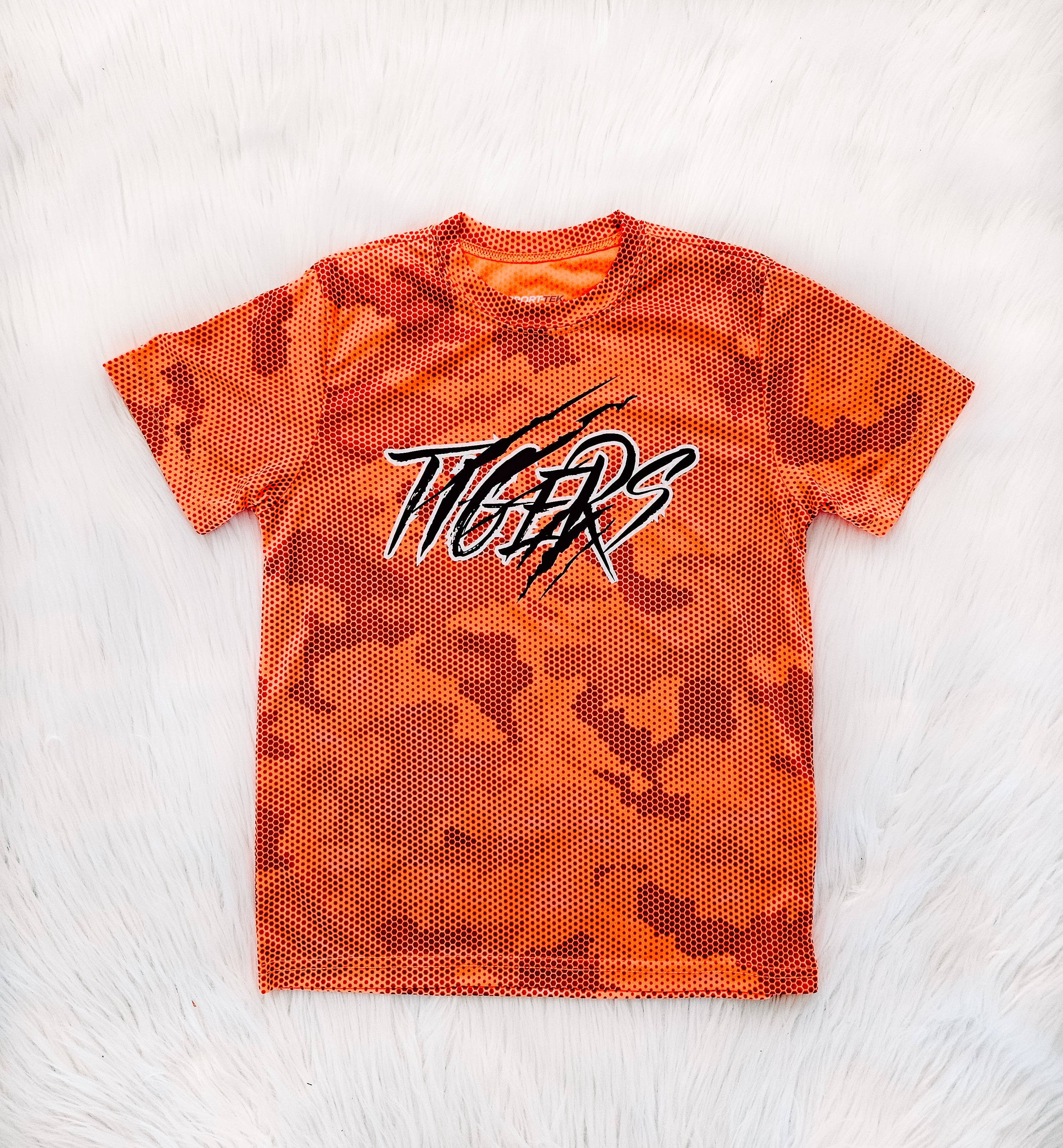 Youth Camo Hex Tigers Tee