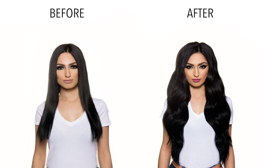 Bellissima 220g 22'' Jet Black (1) by Clip-In Hair Extensions ...