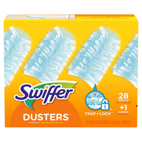 Swiffer Sweeper Dry + Wet Sweeping Kit (1 Sweeper, 14 Dry Cloths