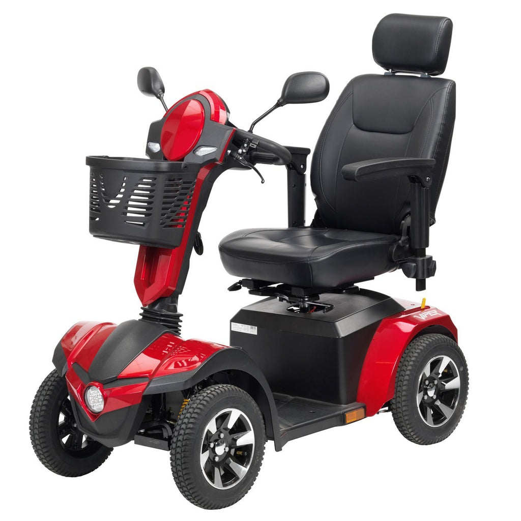 Drive Panther 4-Wheel Heavy Duty Power Mobility Scooter - Black/Red