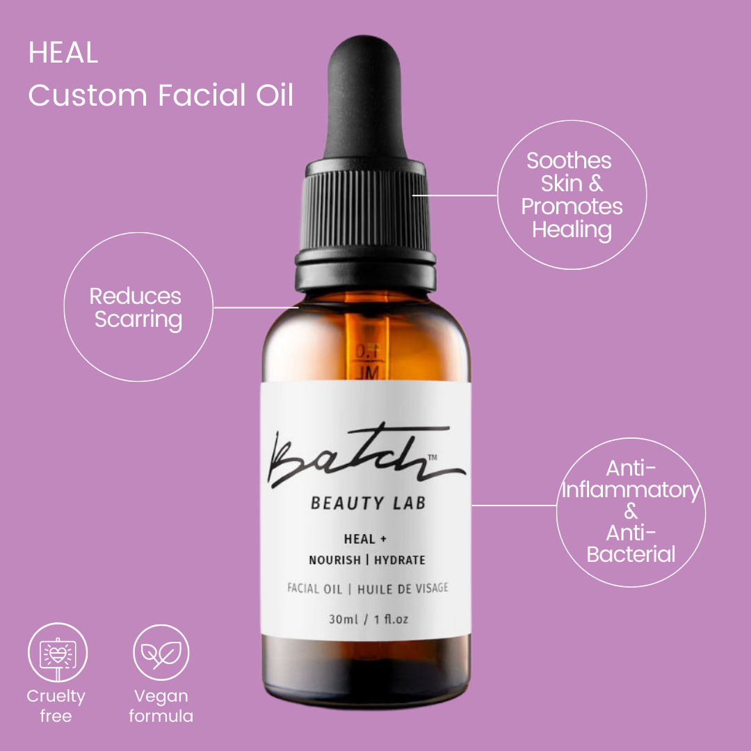 Heal Custom Facial Oil Batch Beauty Lab Inc.