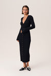 Floor Length Ribbed Stretchy Midi Dress