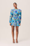 Floral Print Polyester Dress by Adoore