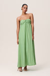 Bandeau Neck Fitted Maxi Dress