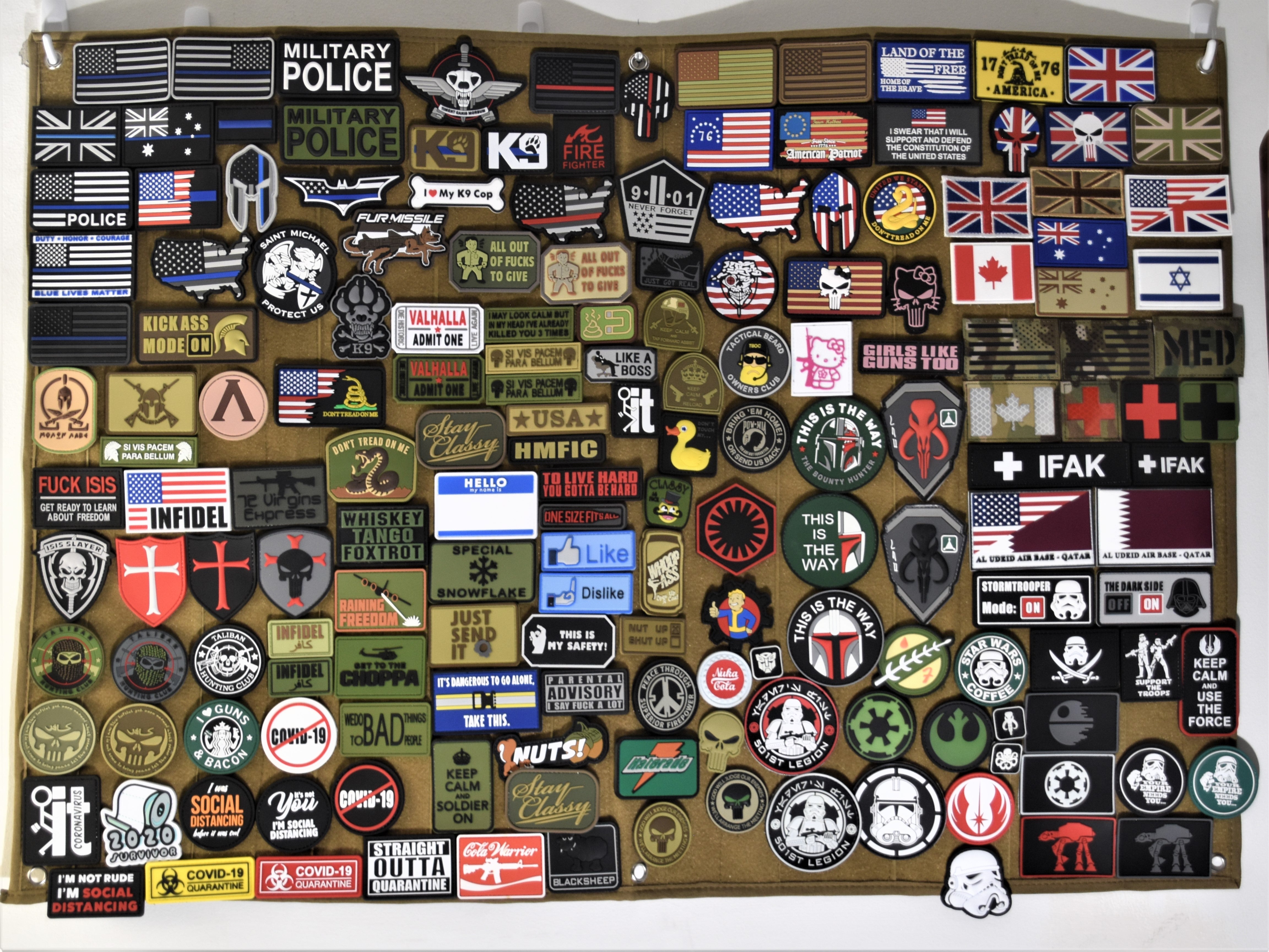 Wall Hanging Roll up Tactical Patch Board for Your Patch Collection Velcro  Blanket - China Patch Collection and Blanket price