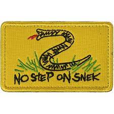 No Step On Snek - Embroidered Patch – Tactically Suited