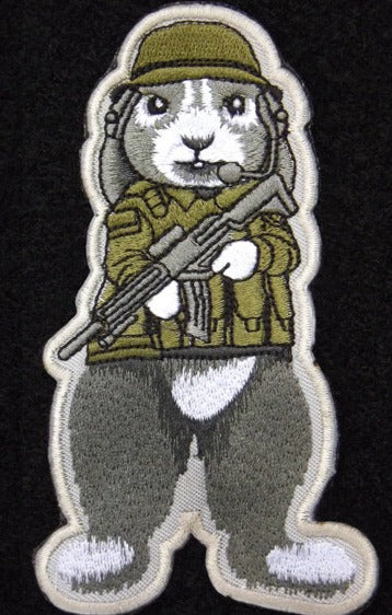 Tactical Rabbit 'Helmet Gear' Embroidered Velcro Patch — Little Patch Co