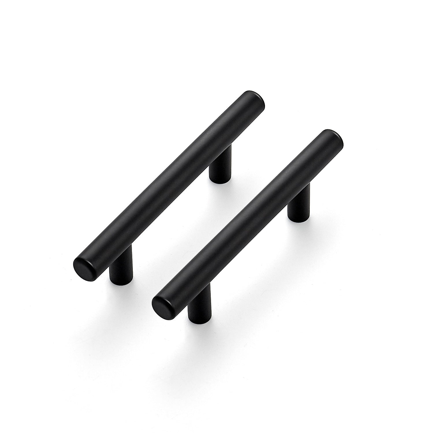 25 Pack 6 inch Pulls Matte Black Stainless Steel Kitchen Drawe