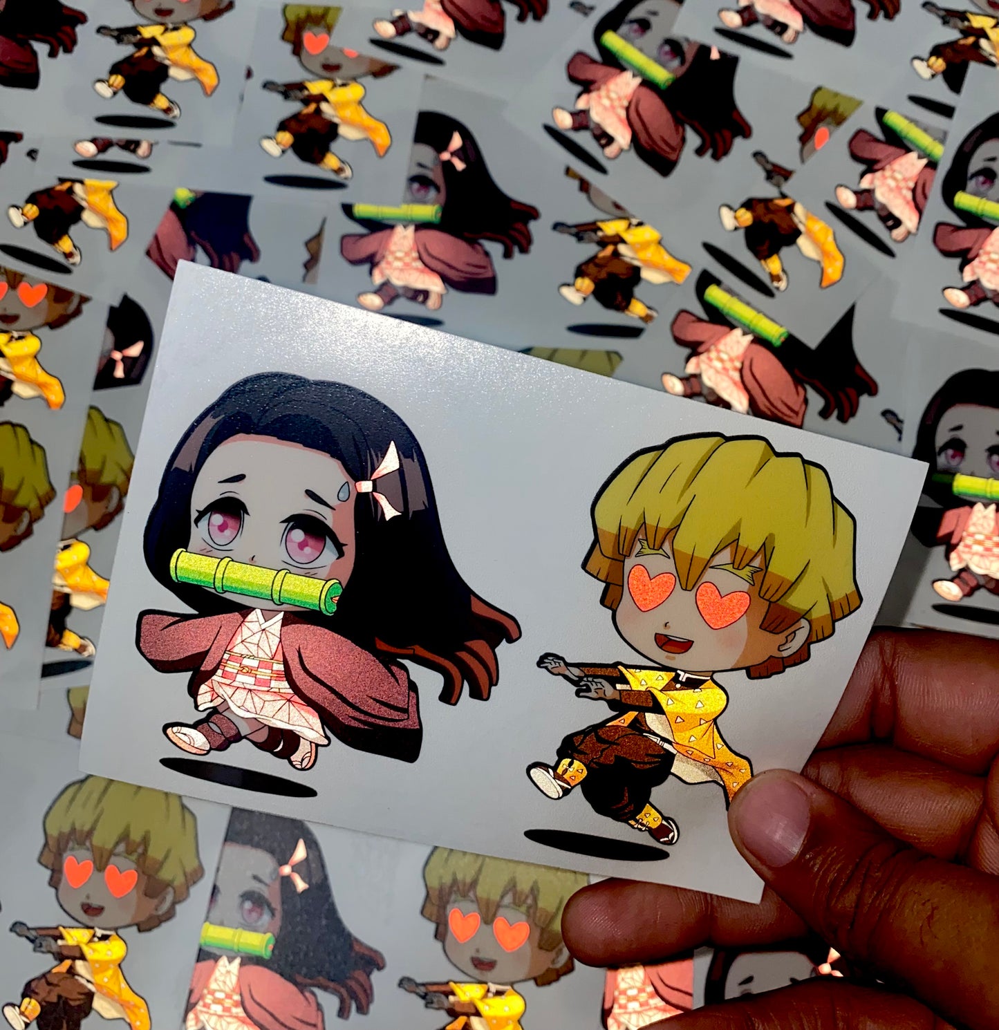 nezuko zenitsu sticker blac plague