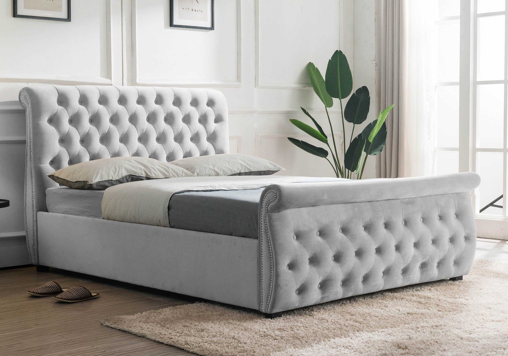 sleigh bed frame