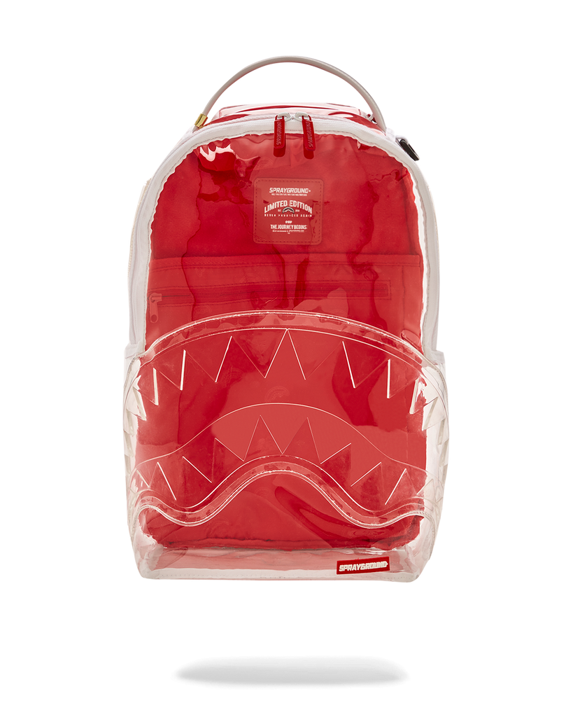 Sprayground Unisex Sharkmouth Pink Drips DLXSVF Backpack