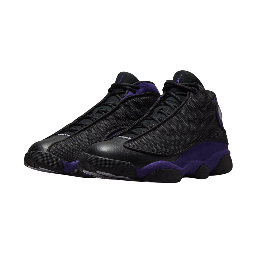 jordan 13 black and purple