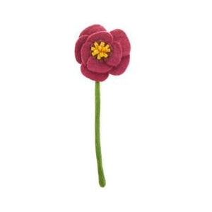 Felt Poppy Flower - Kei & Molly Textiles, LLC