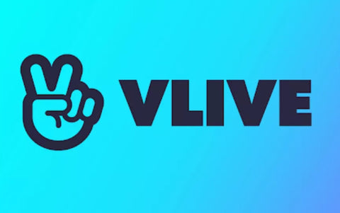v live brand logo in black and blue