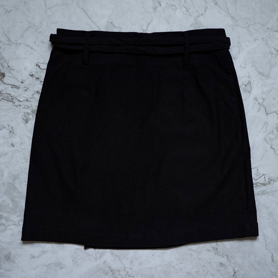Dragonfruit Stripe Detail Belted Skirt – Lychee the Label