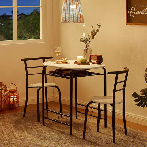 round edge counter height dining set