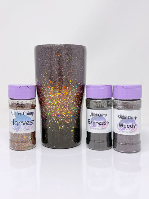 Moody Fine Glitter | Ultra Fine Glitter | Black Fine Glitter | Polyester  Glitter | Tumbler Glitter | Fine Glitter | Black Glitter