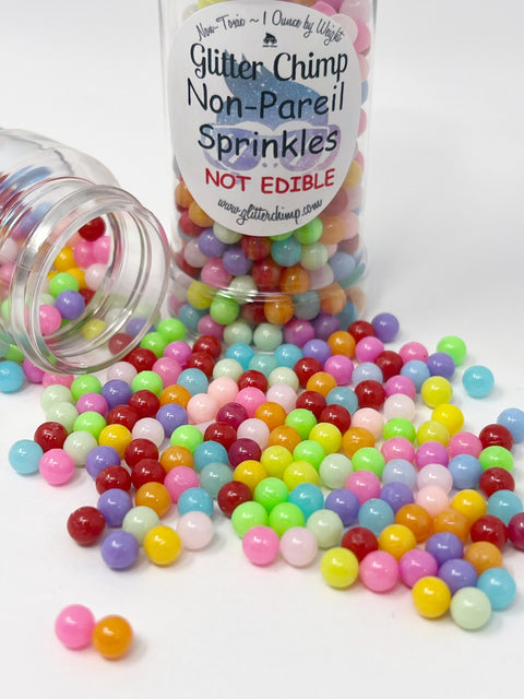 Pastel Dot Sprinkles - Faux Craft Toppings – Glitter Chimp