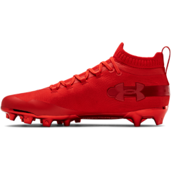 under armour men's spotlight suede football cleats red