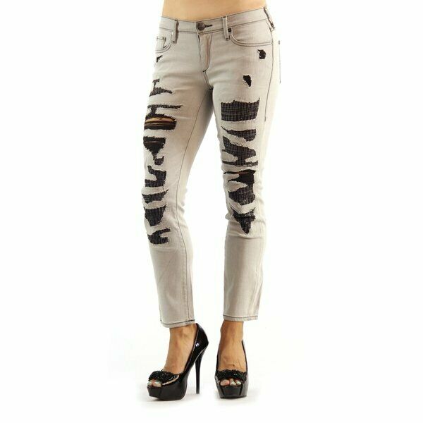 true religion black ripped jeans