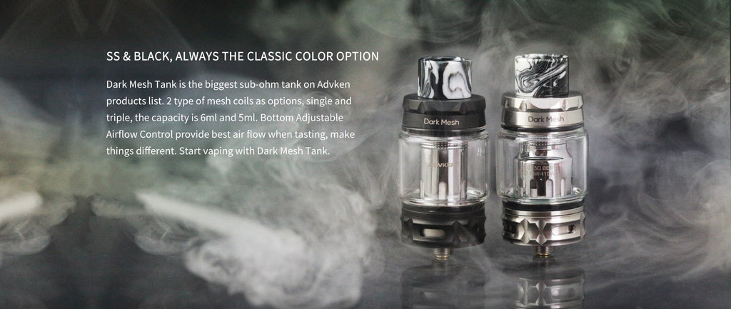 Advken Dark Mesh Tank 6ml 25mm Material & Colors Optional