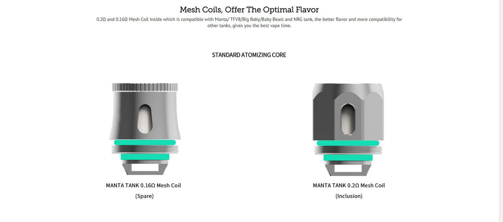 Advken Manta Mesh Tank 4.5ml 24mm Mesh Coils Optional