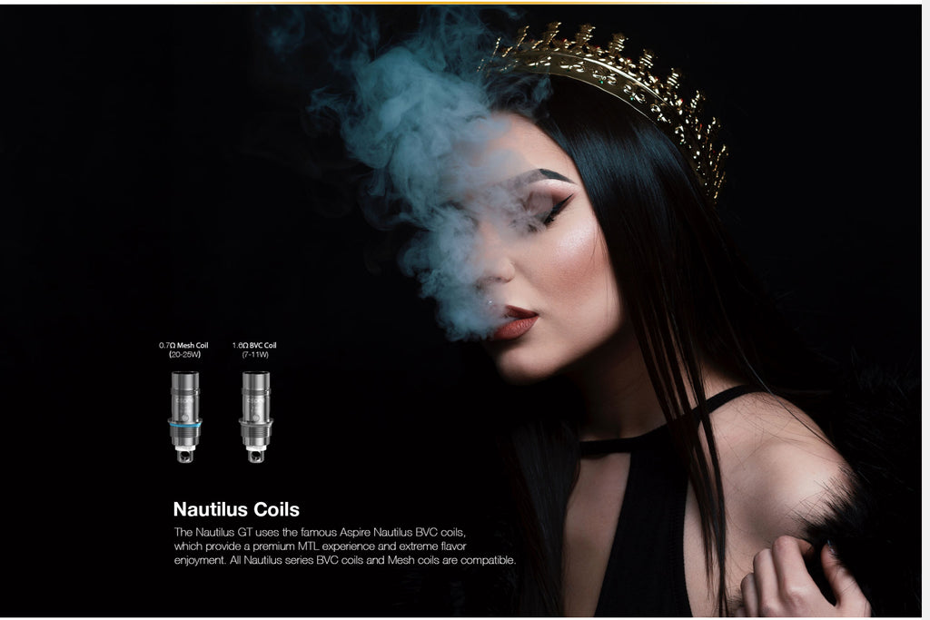 Aspire Nautilus GT 75W VW Mod Kit 2 Different Nautilus Coils