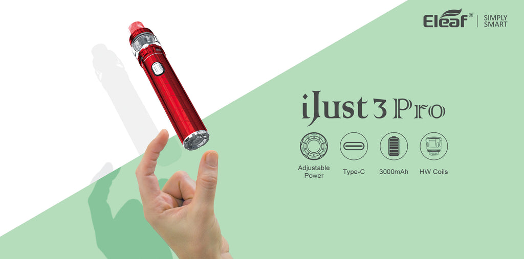 Eleaf iJust 3 Pro Vape Pen VW Starter Kit Eleaf iJust 3 Pro Vape Pen VW Starter Kit with Ello Duro Tank 3000mAh