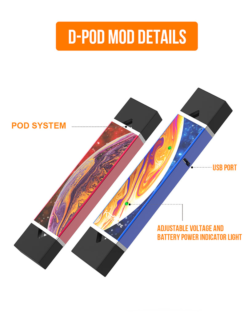 Kangvape D-pod V2 VV Mod Kit Details 400mAh 0.7ml