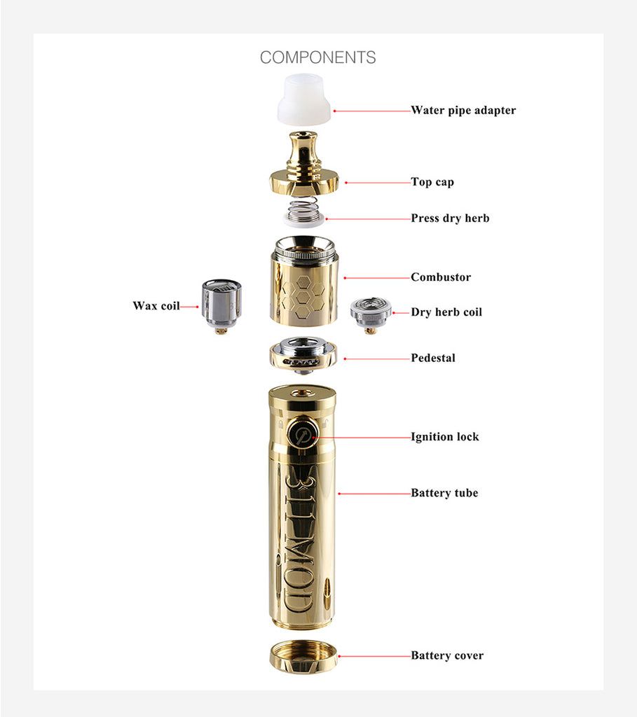 LTQ Vapor 311 Wax Vaporizer Components