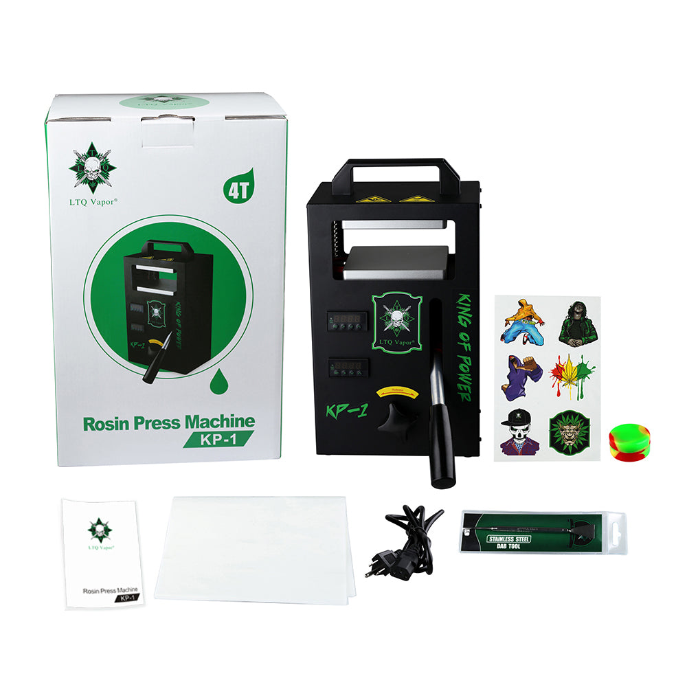 LTQ Vapor KP-1 Rosin Press Machine EU / US Plug Package Contents