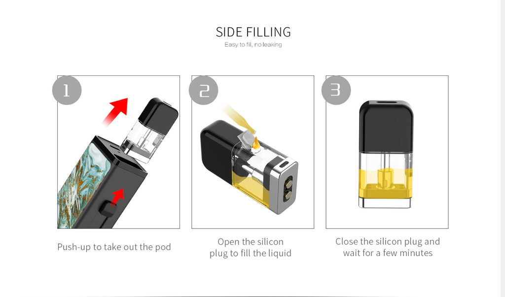 OBS Land Pod System Starter Kit 750mAh 1.5ml Side Filling Step