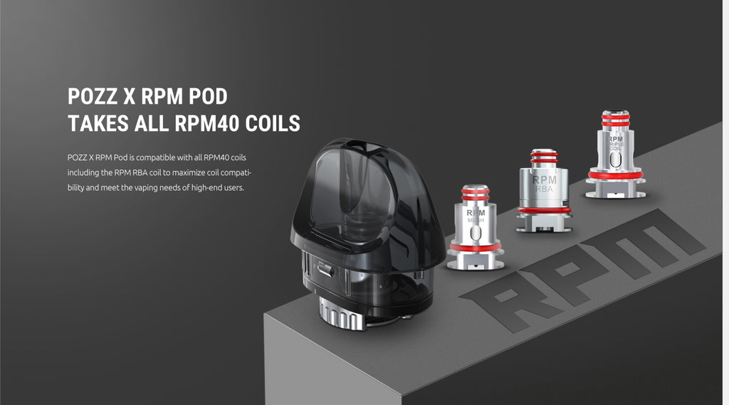 Pozz X ROM Pod Takes All RPM40 Coils