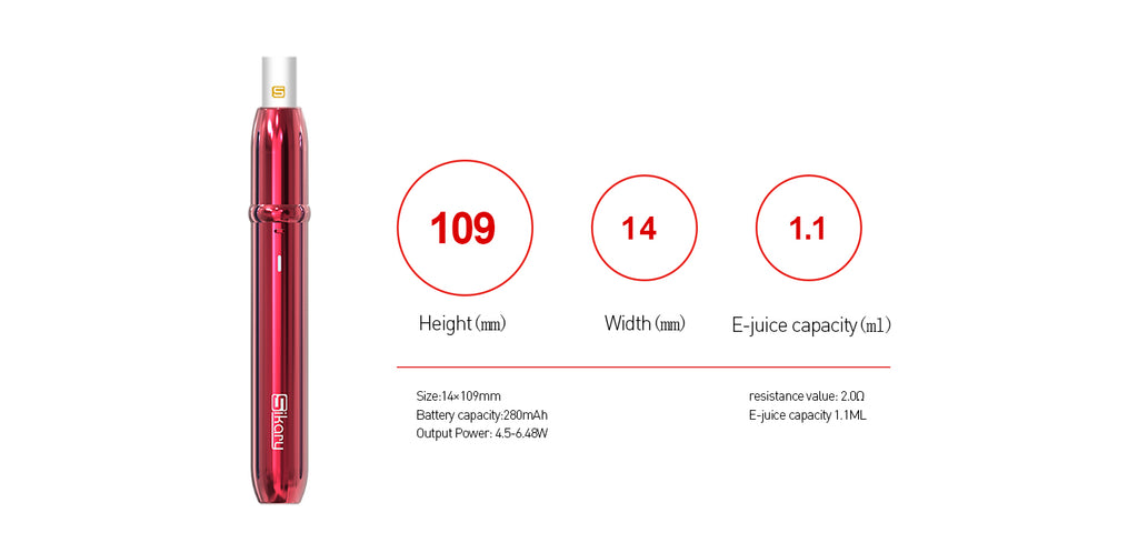 Sikary Aurora Vape Pod System Specifications