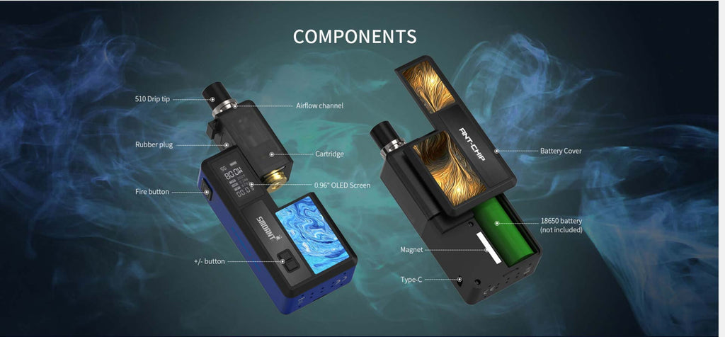 Smoant Knight 80W TC Mod Kit Components