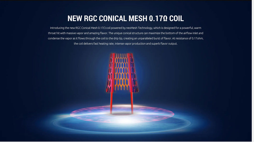 New RGC Coopuiial Mesh 0.17ohm Coil