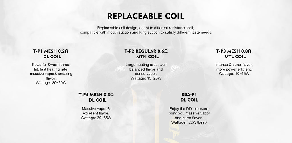 Teslacigs Invader GT Pod System Kit Replaceable Coil Choose